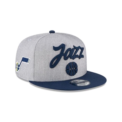 Utah Jazz Gorra | New Era Official NBA Draft 9fifty Snapback Cap Mexico - Grises